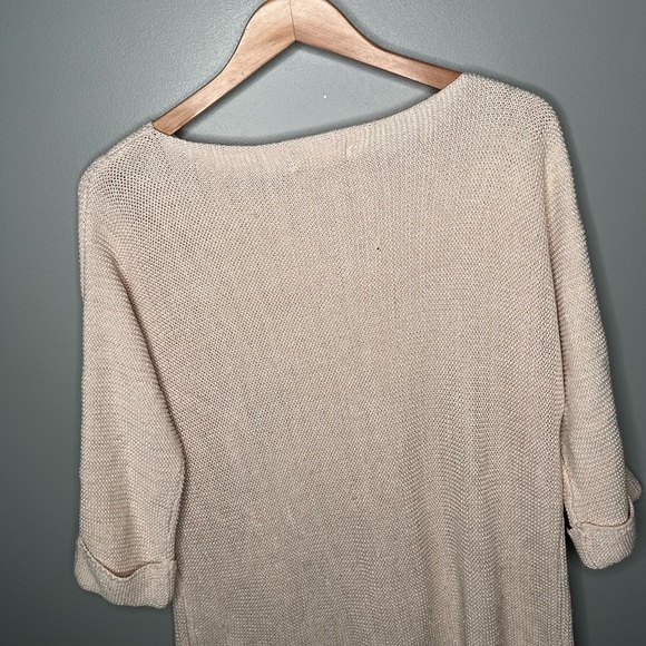 RESERVED Light Pink Shimmer Knit Boatneck - Picture 7 of 10